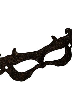 Black Venetian Lace Eye Mask Mardi Gras Carnival Masquerade Cosplay